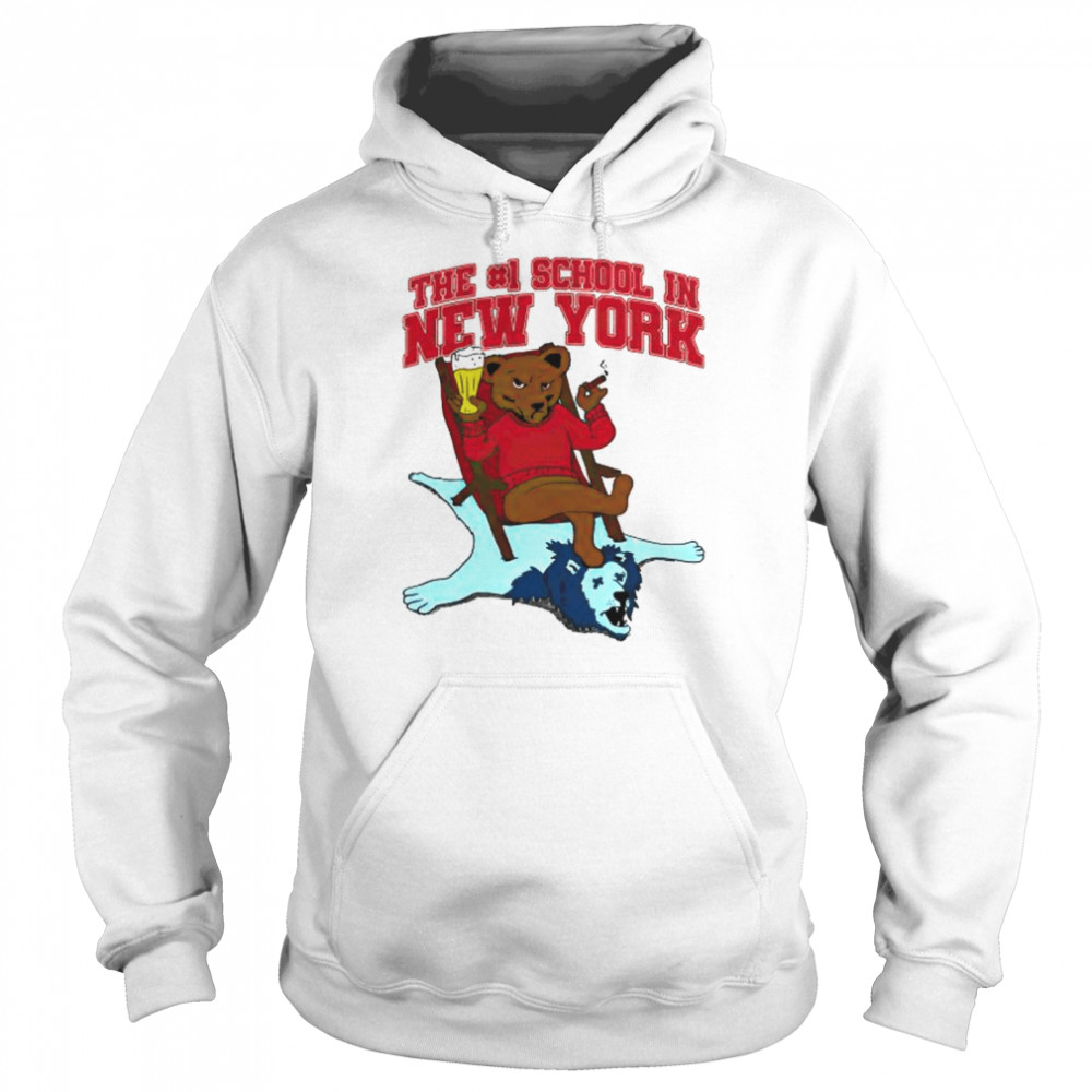 cornell Big Red sit on Columbia Lions the #1 school in New York shirt Unisex Hoodie