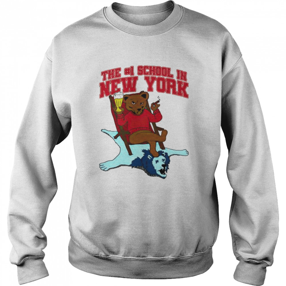 cornell Big Red sit on Columbia Lions the #1 school in New York shirt Unisex Sweatshirt