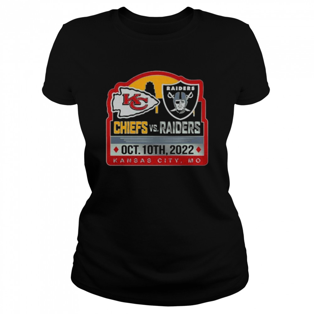 Kansas City Chiefs Vs Las Vegas Raiders Oct 10th 2022 Kansas City MO Classic Women's T-shirt