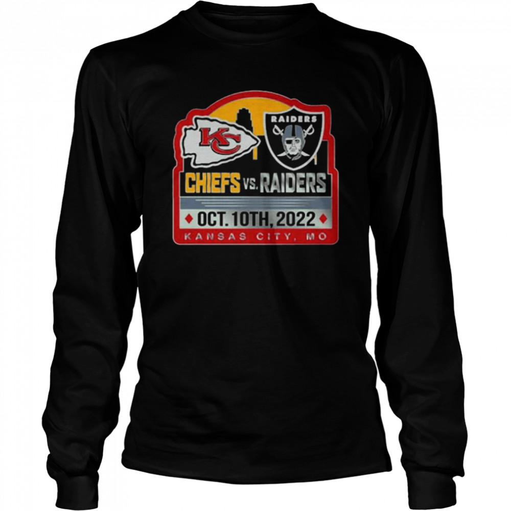 Kansas City Chiefs Vs Las Vegas Raiders Oct 10th 2022 Kansas City MO Long Sleeved T-shirt