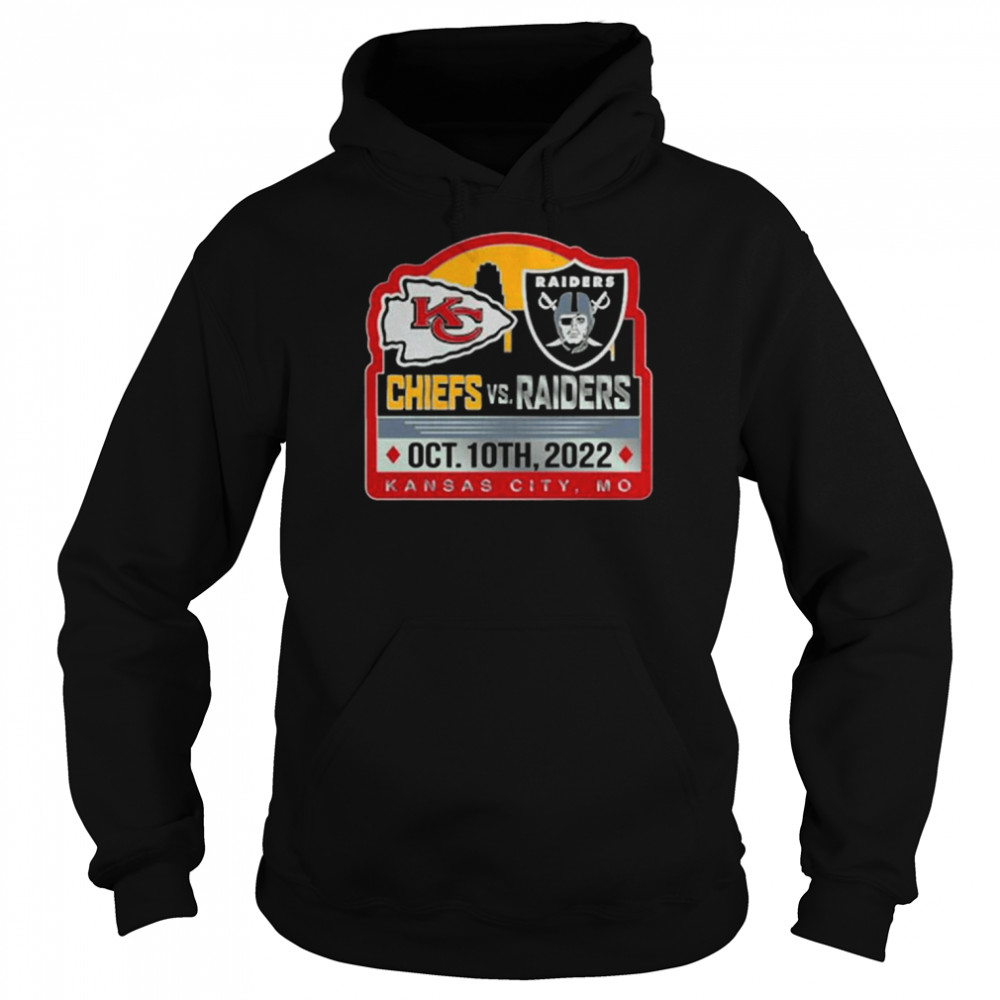 Kansas City Chiefs Vs Las Vegas Raiders Oct 10th 2022 Kansas City MO Unisex Hoodie