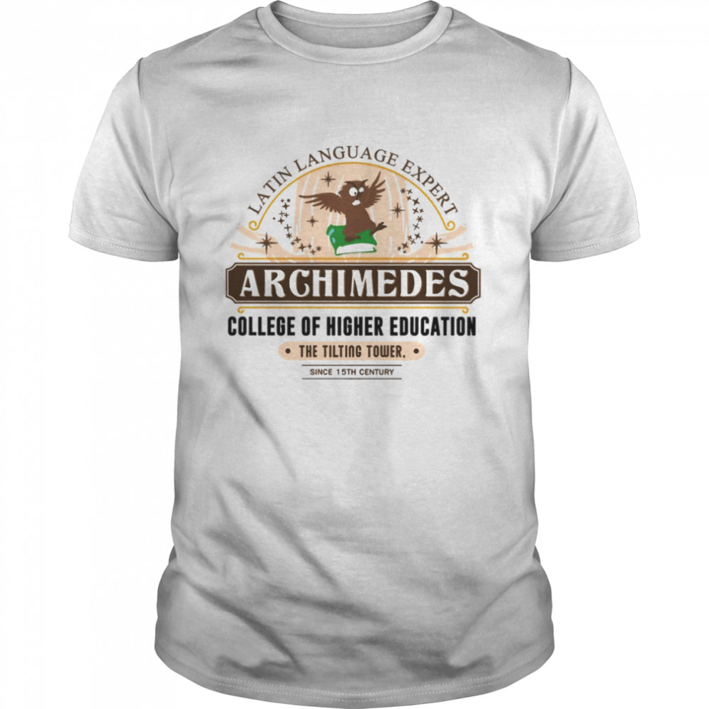 Latin Languade Expert Archimedes The Sword In The Stone Occupational shirt