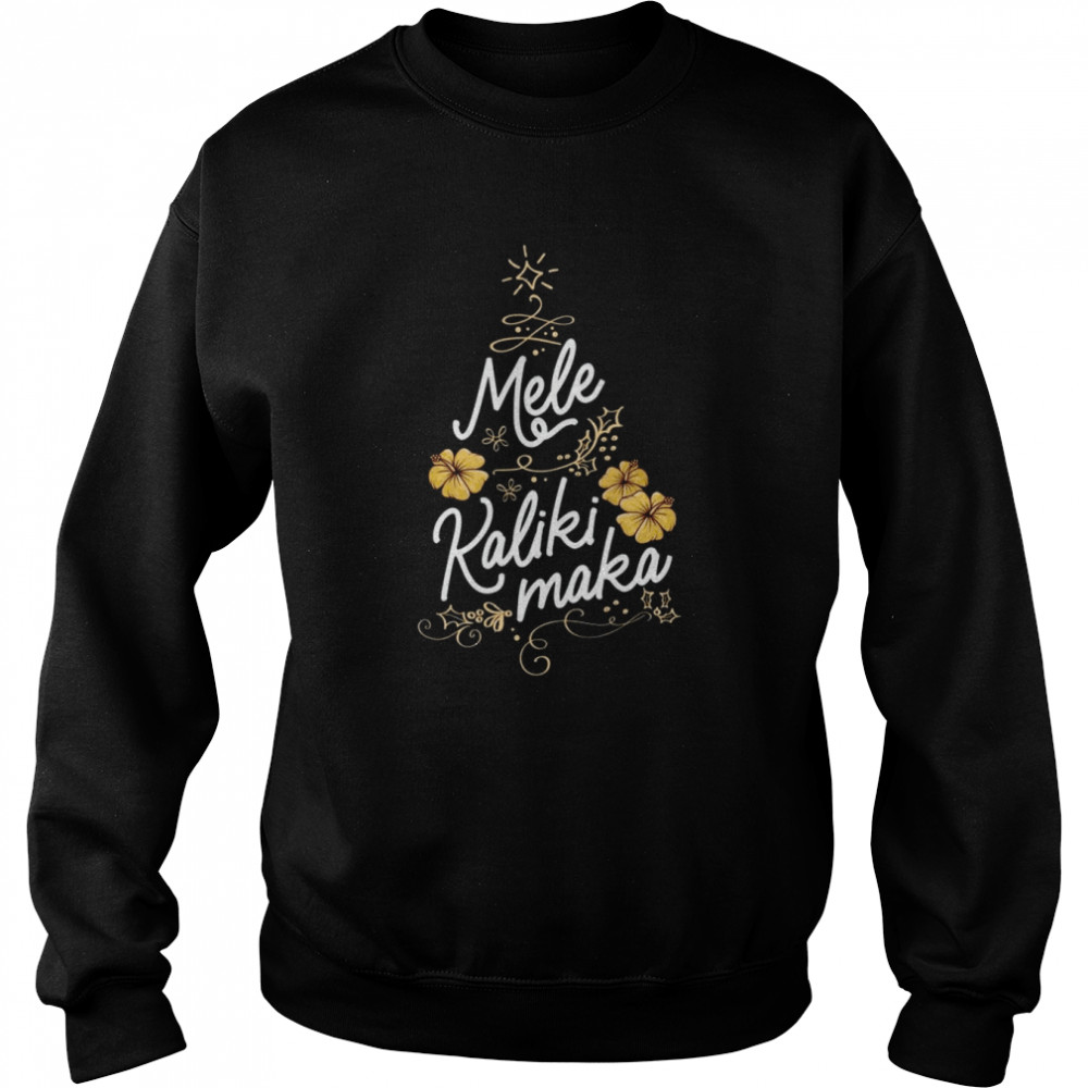 Mele Kalikimaka Hawaiian Holiday Family Reunion Resort Xmas Unisex Sweatshirt