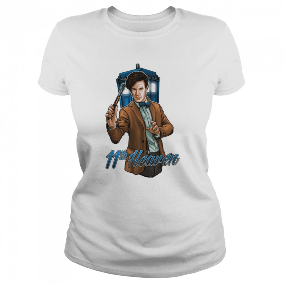 11th doctor eleventh heaven matt smith shirt classic womens t shirt