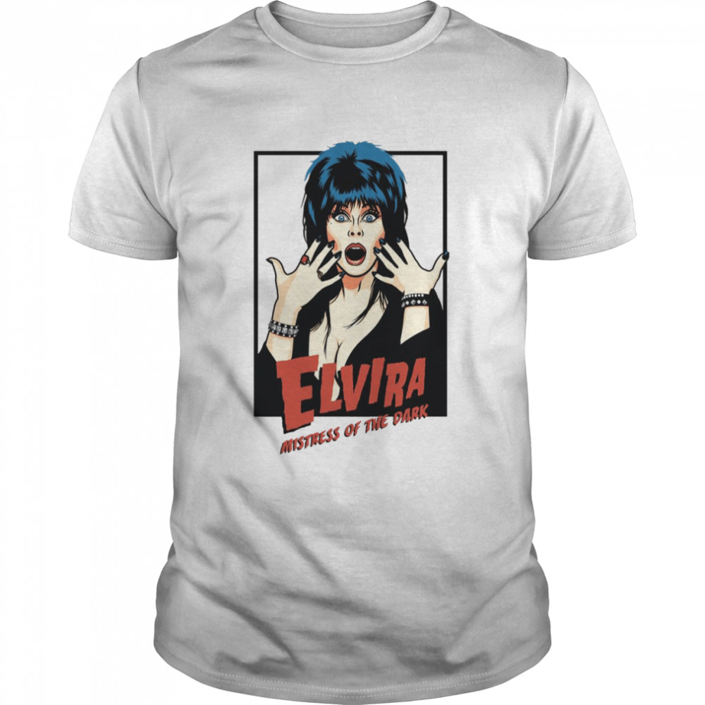 Animated Portrait Elvira Mistress Of The Dark shirt Classic Men's T-shirt
