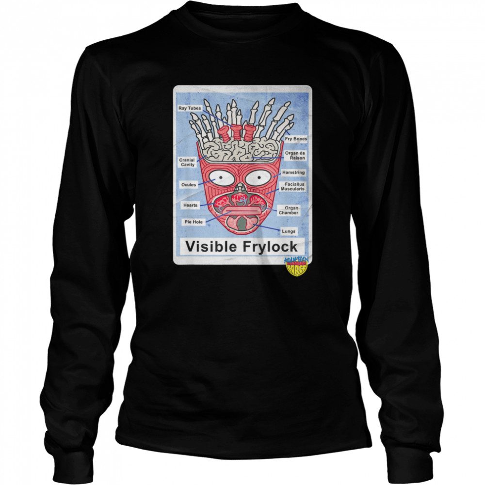 Aqua Teen Hunger Force Frylock Internal Diagram Picture T- Long Sleeved T-shirt