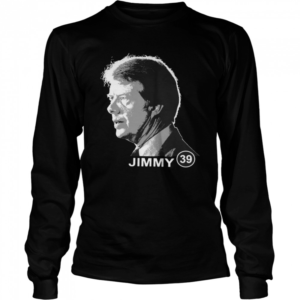 Black And White Design Jimmy Carter shirt Long Sleeved T-shirt