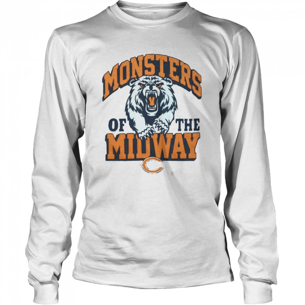 Chicago Bears Monsters Of The Midway  Long Sleeved T-shirt