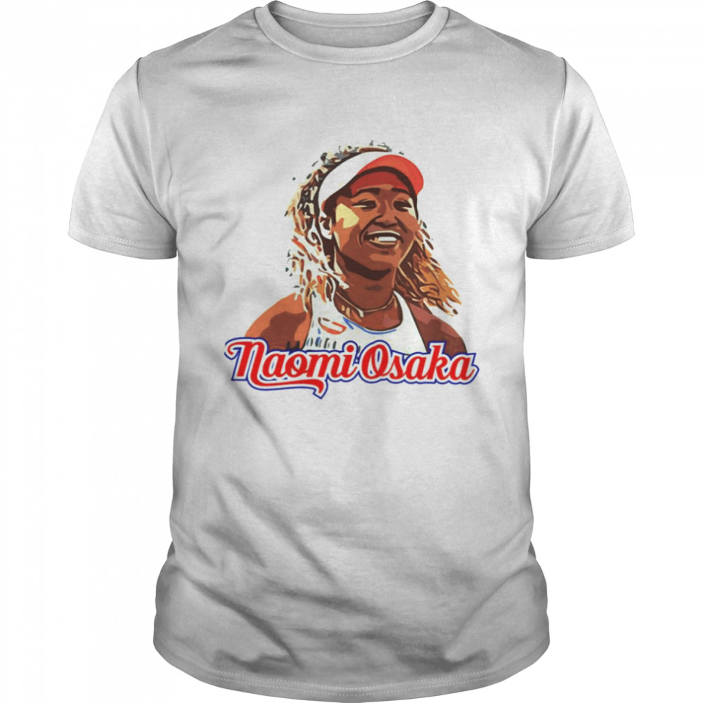 Colorful Portrait Tennis Naomi Osaka shirt