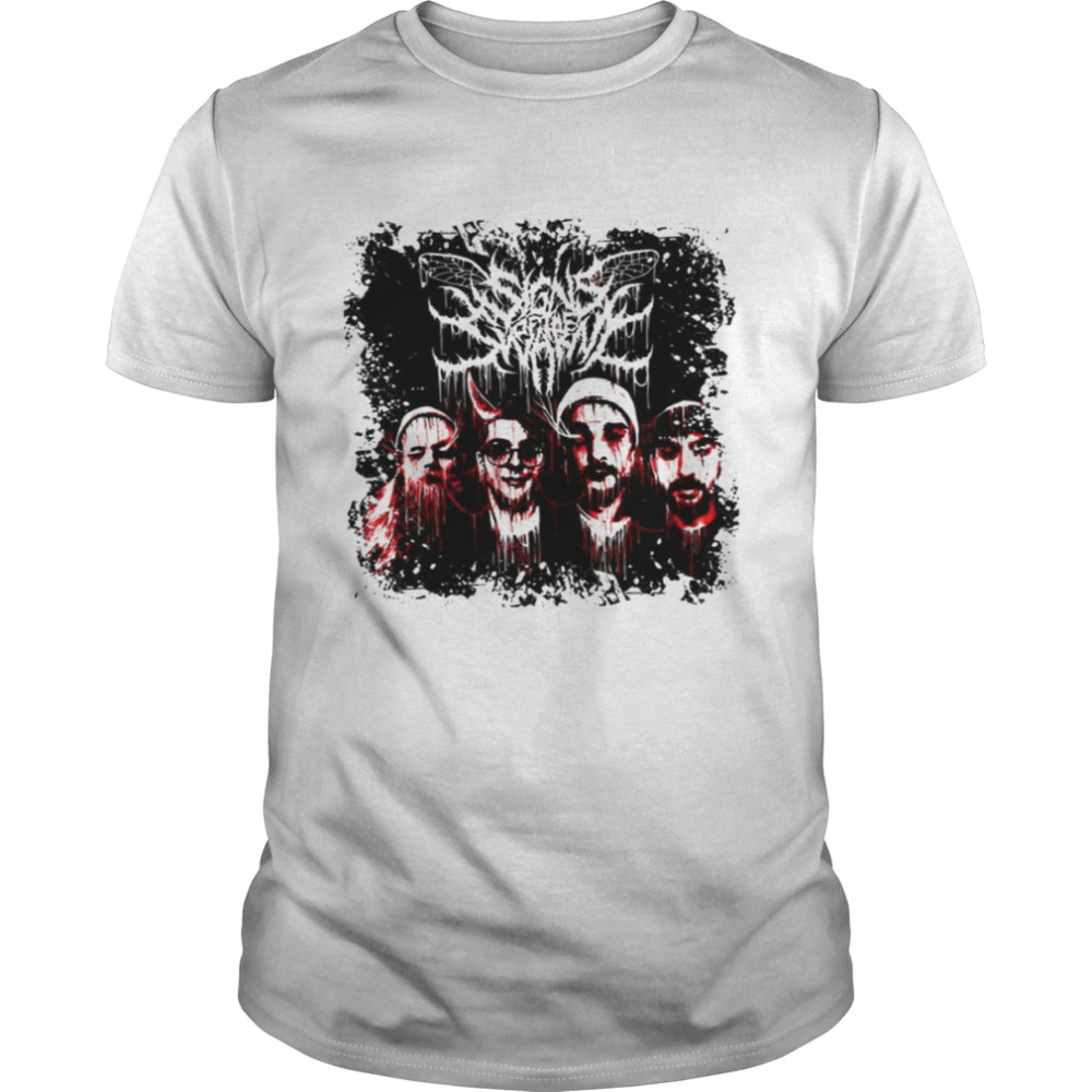 Deathcore Scary Design Retro Rock shirt Classic Men's T-shirt