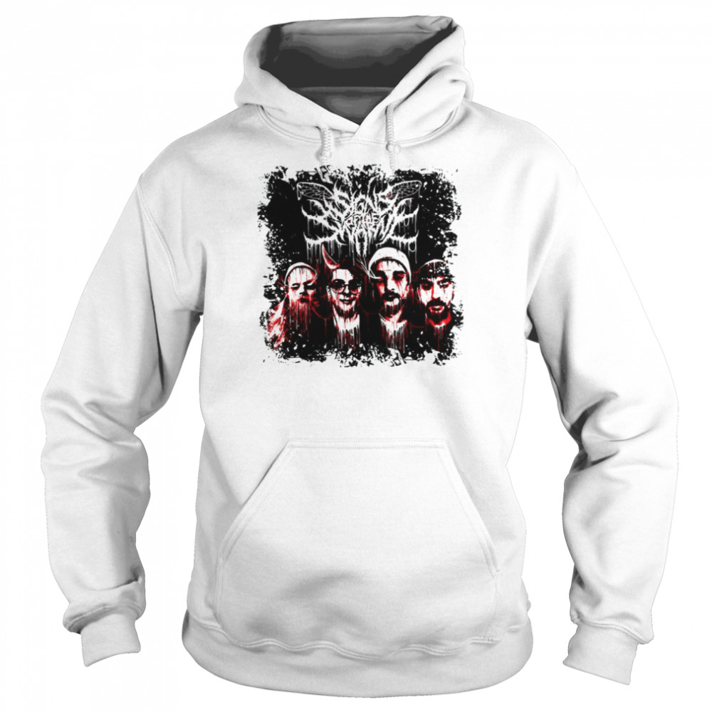 Deathcore Scary Design Retro Rock shirt Unisex Hoodie