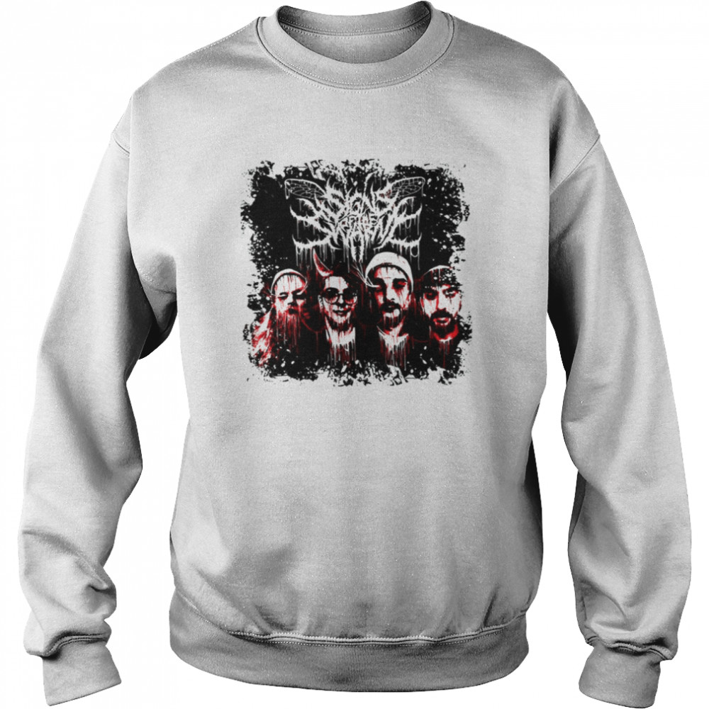 Deathcore Scary Design Retro Rock shirt Unisex Sweatshirt
