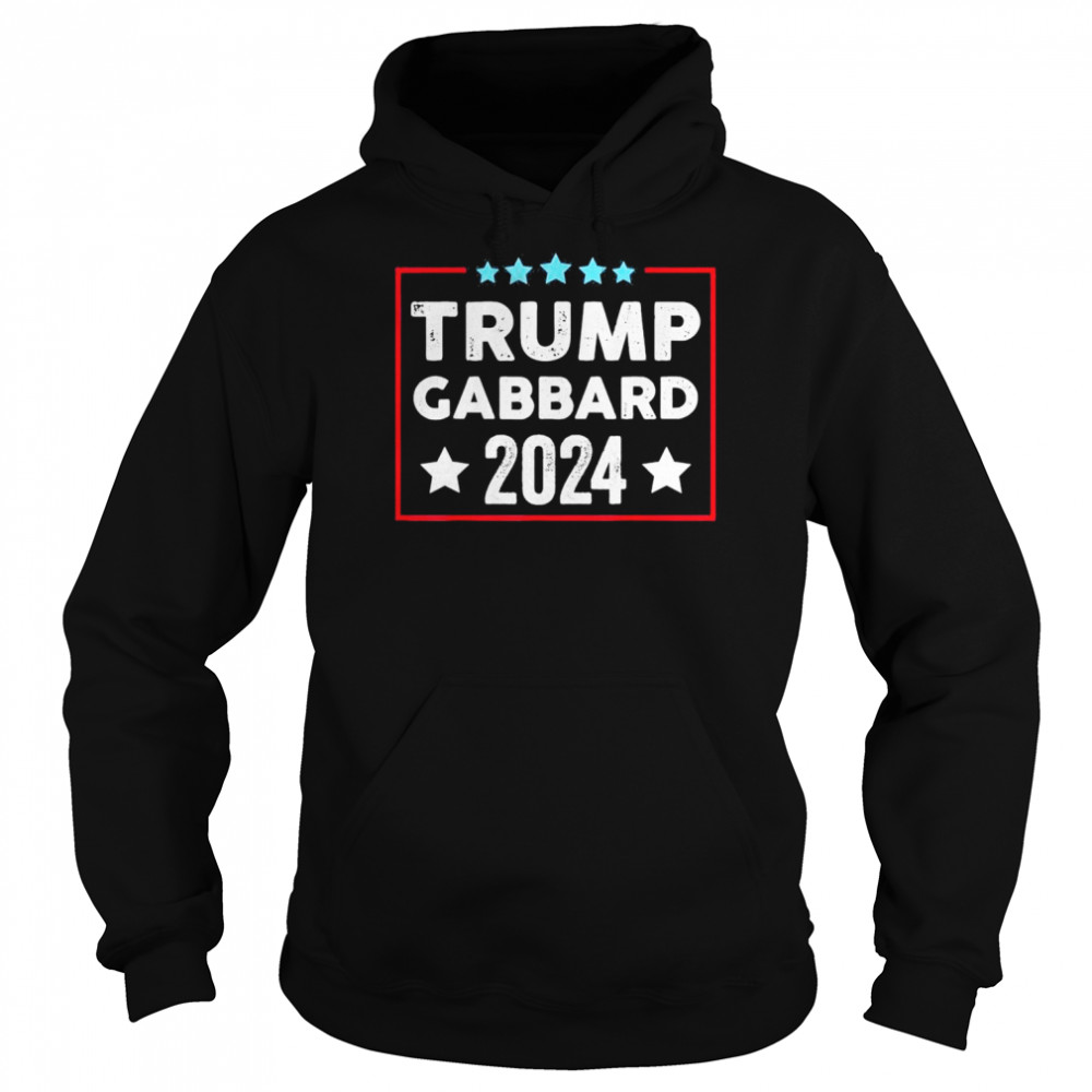 donald Trump Tulsi Gabbard 2024 Vintage Apparel T- Unisex Hoodie