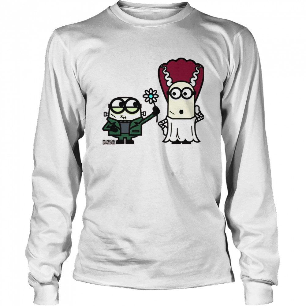 Frankenstein And His Bride Minion Monsters shirt Long Sleeved T-shirt