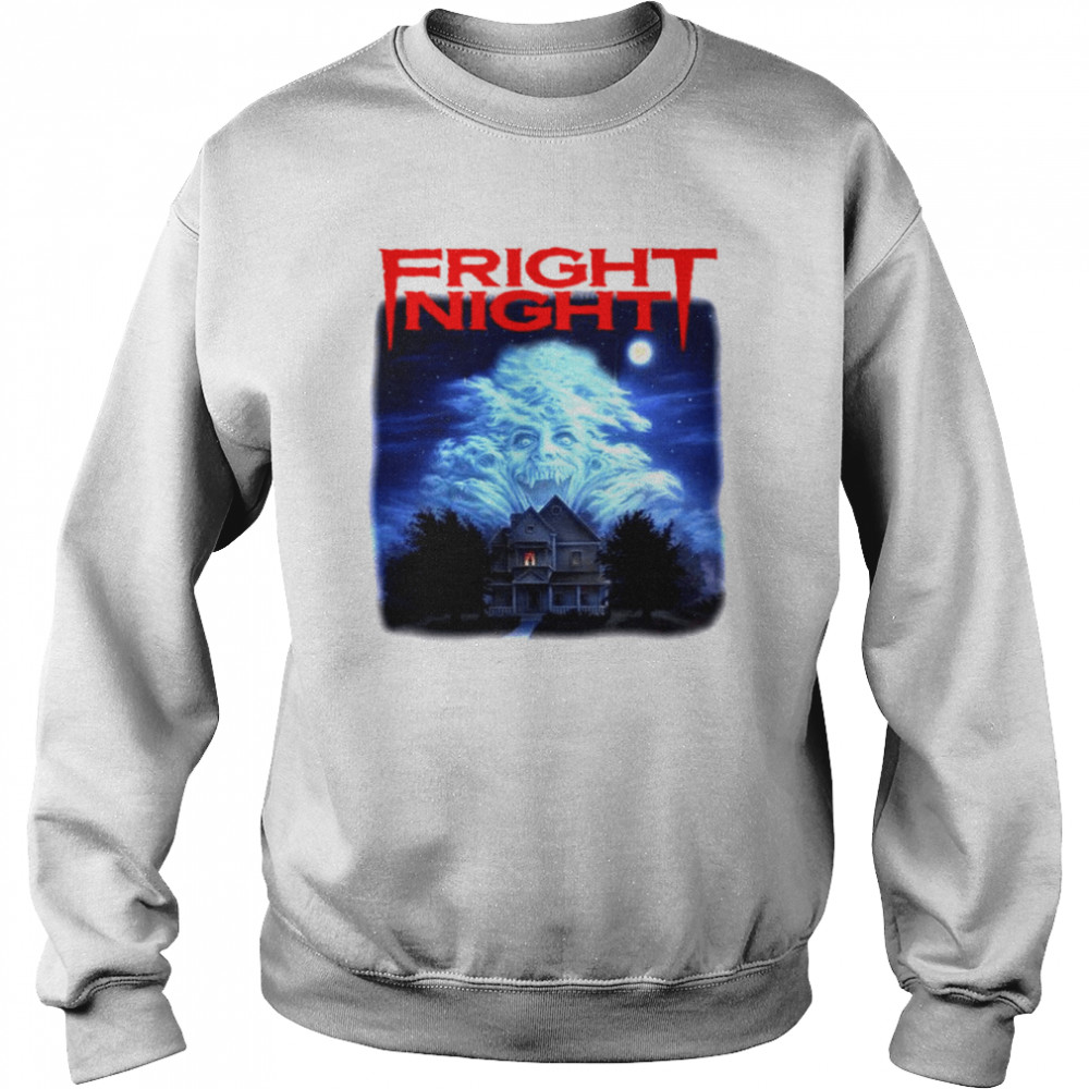 fright night grunge transparent be haunted shirt unisex sweatshirt