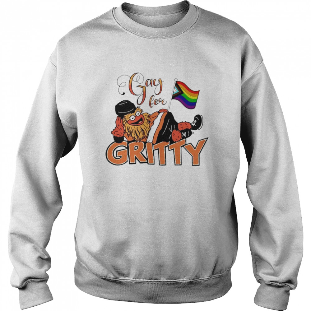 Gay For Gritty Philadelphia Flyers Hockey  Unisex Sweatshirt