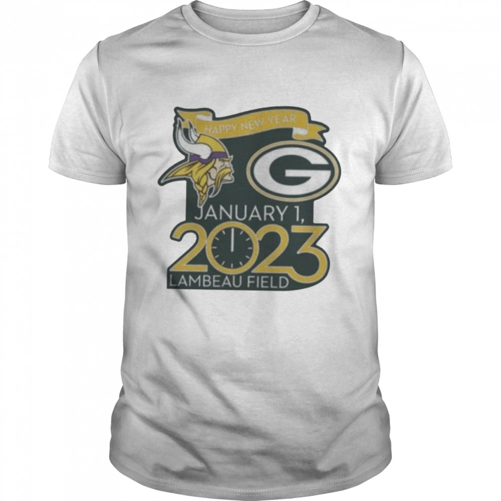 Happy New Years Packers Vs. Vikings Jan. 1 2023 Lambeau Field Gameday  Classic Men's T-shirt