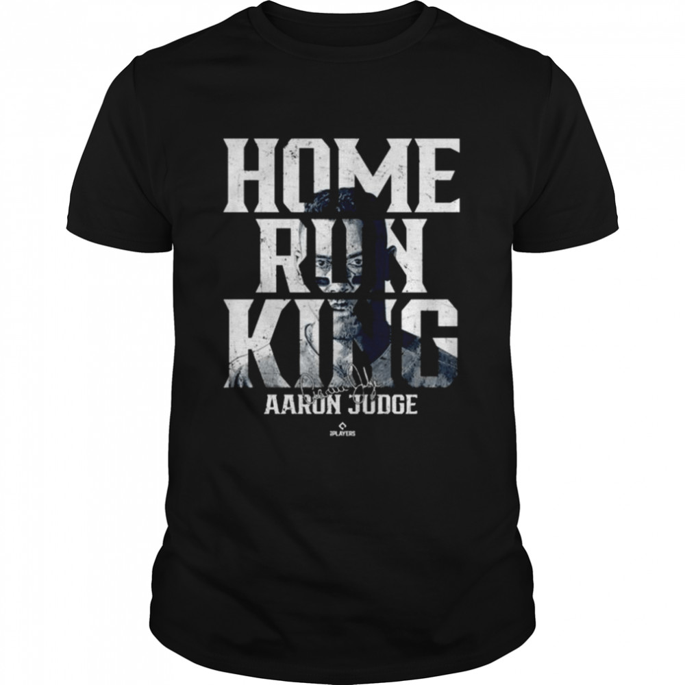 Home Run King Portrait Aaron Judge Signature 2022 Classic Men's T-shirt