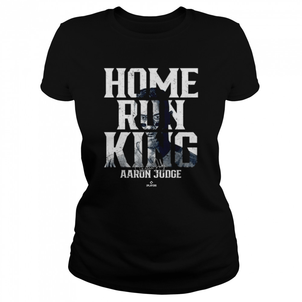Home Run King Portrait Aaron Judge Signature 2022 Classic Women's T-shirt