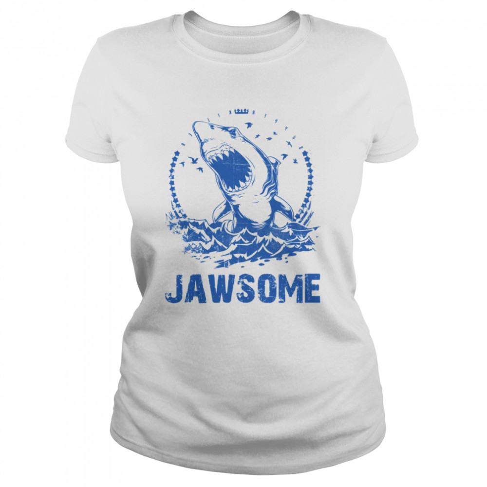 jawsome shark shirt classic womens t shirt