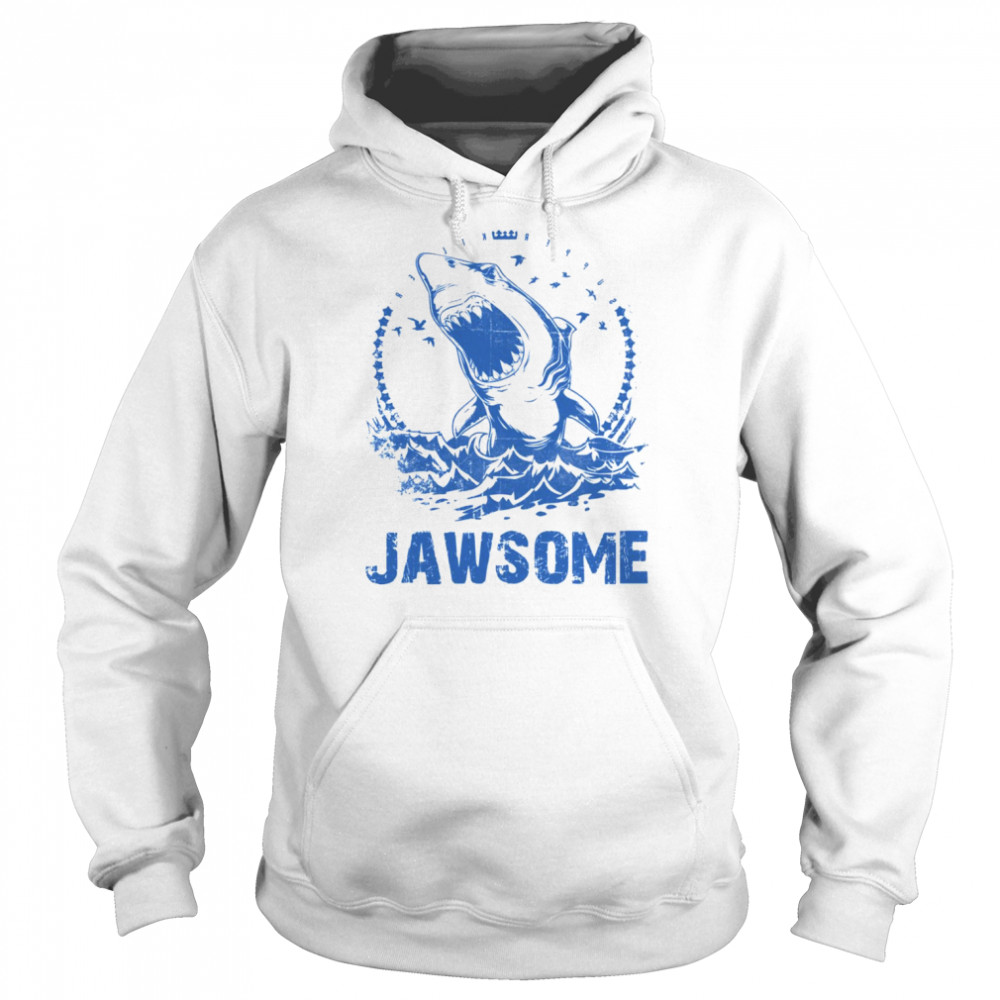 jawsome shark shirt unisex hoodie
