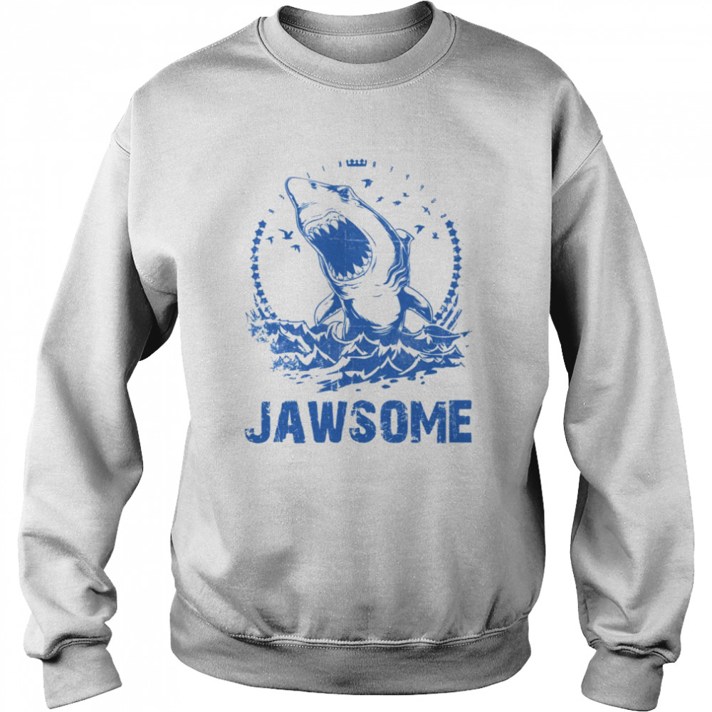 jawsome shark shirt unisex sweatshirt