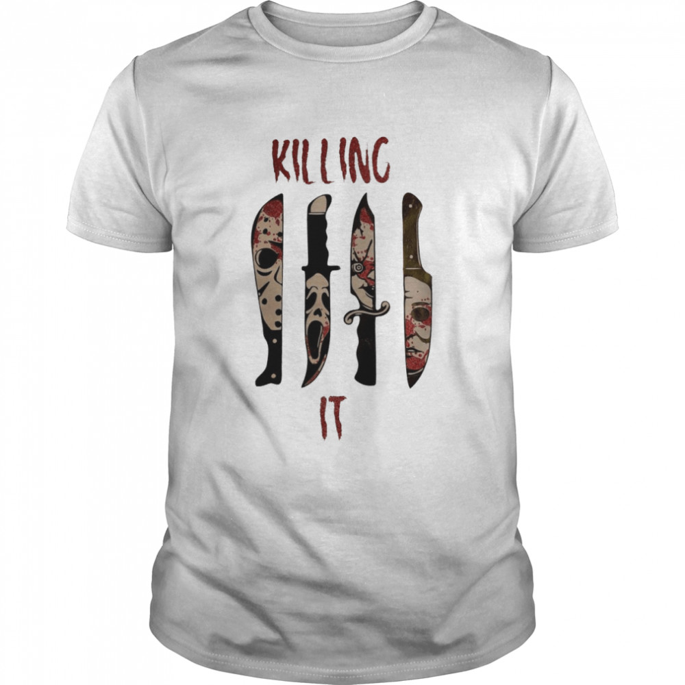 Knife killing it Horor movie characters shirt Classic Men's T-shirt
