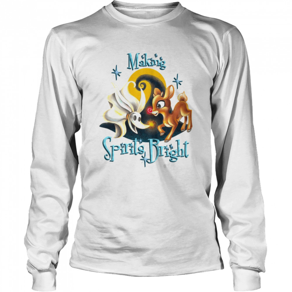 Making Spirits Bright Rudolph The Red-Nosed Reindeer shirt Long Sleeved T-shirt