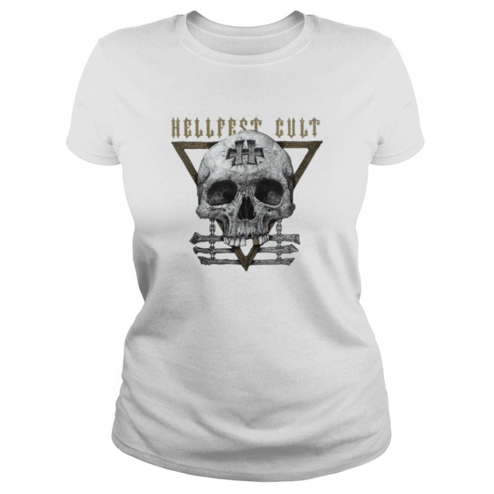 Marked Skull Best Selling Rock Festival Hellfest shirt Classic Women's T-shirt