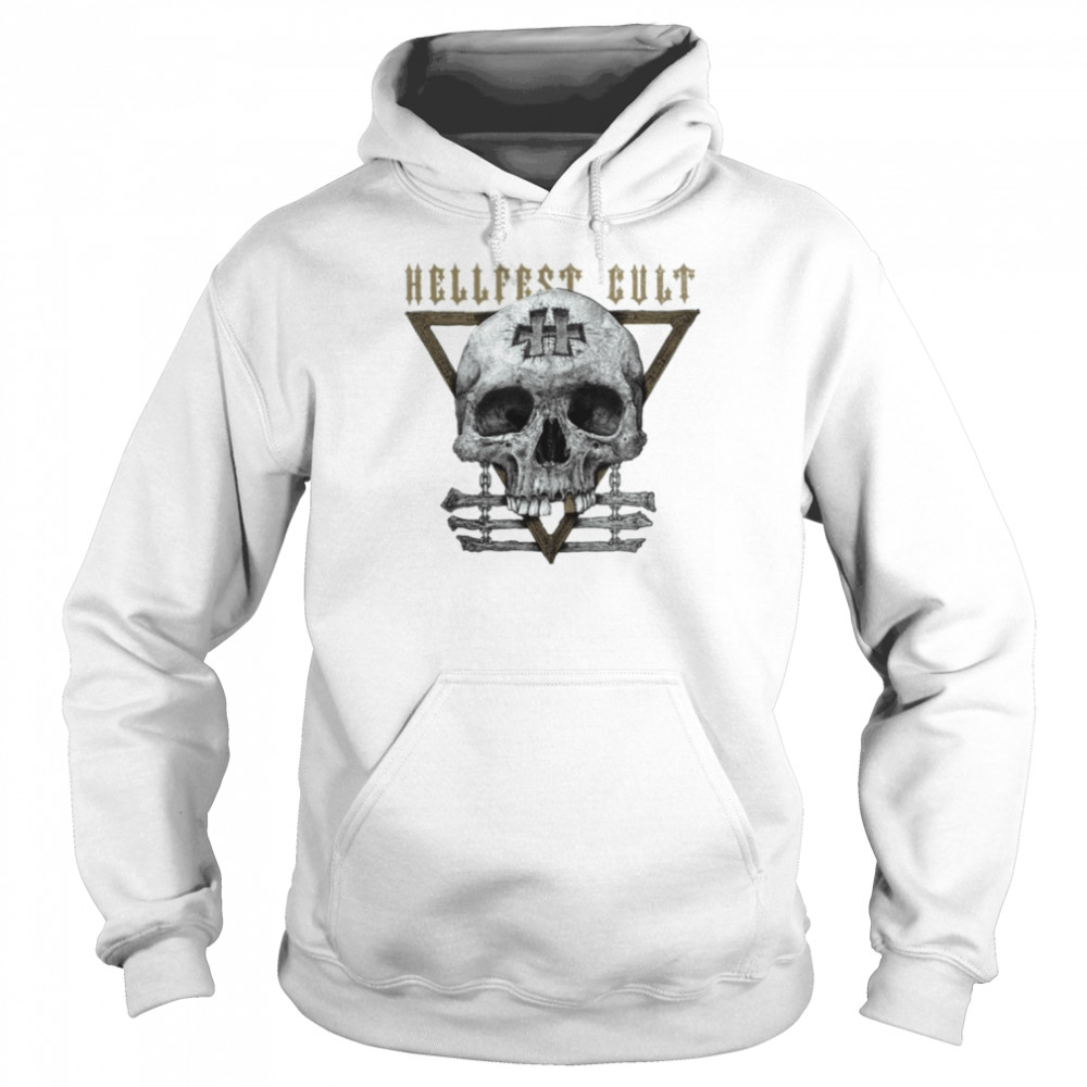 marked skull best selling rock festival hellfest shirt unisex hoodie