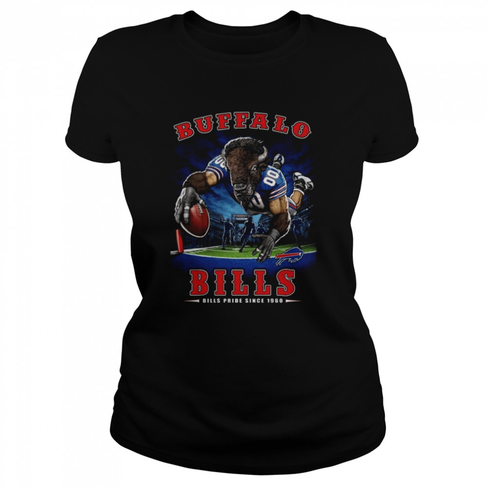 nfl buffalo bills pride since 1960 endzone classic womens t shirt