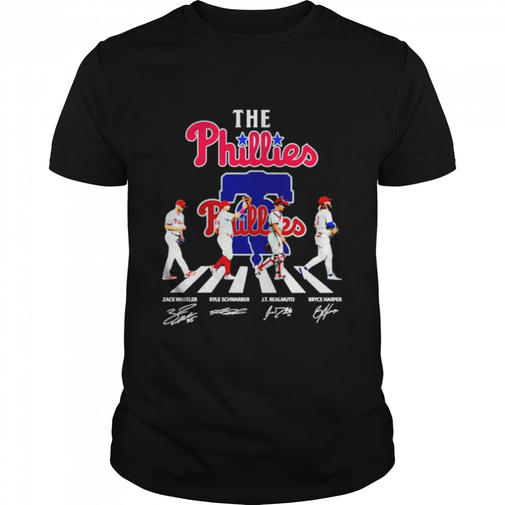 Philadelphia Phillies the Phillies abbey road signatures shirt