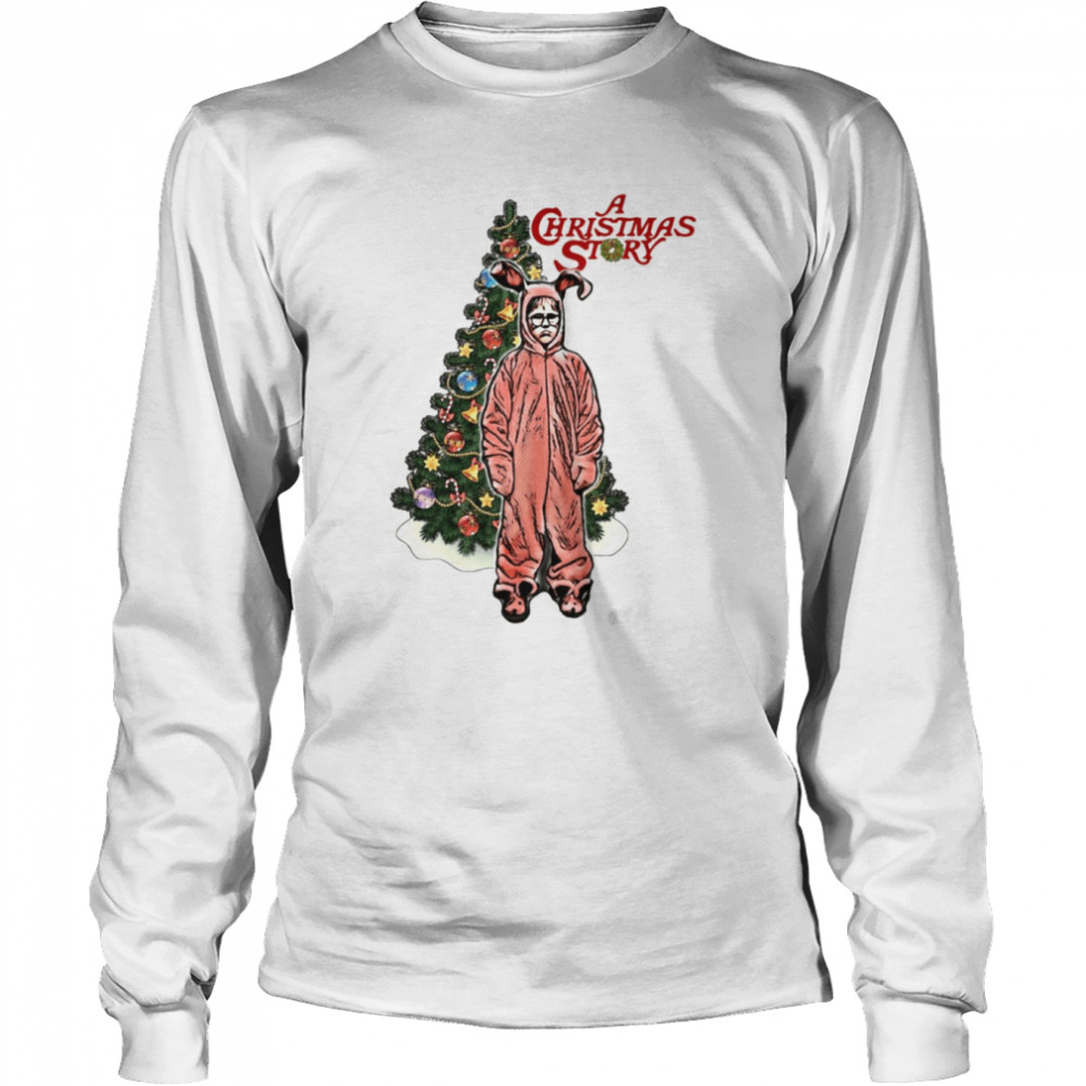 ralphie a christmas story christmas tree shirt long sleeved t shirt