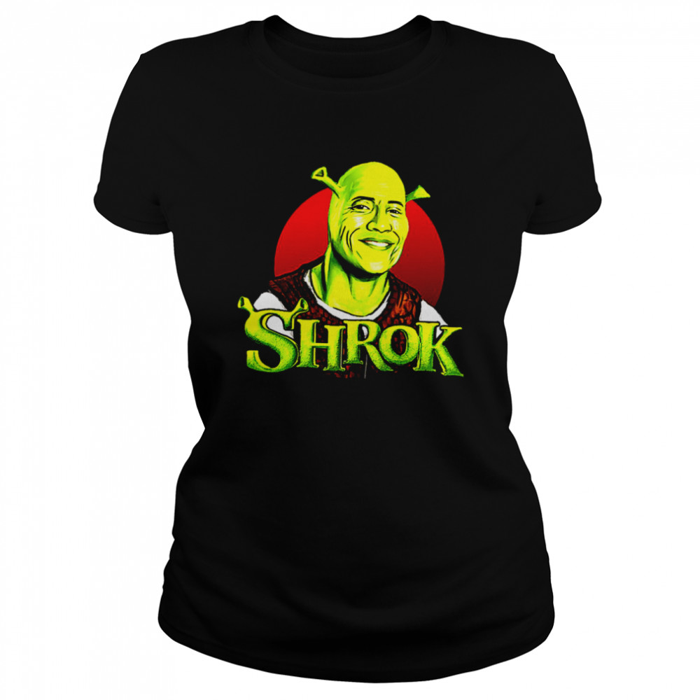 Shrok Funny Costum For Halloween The Rock shirt Classic Women's T-shirt