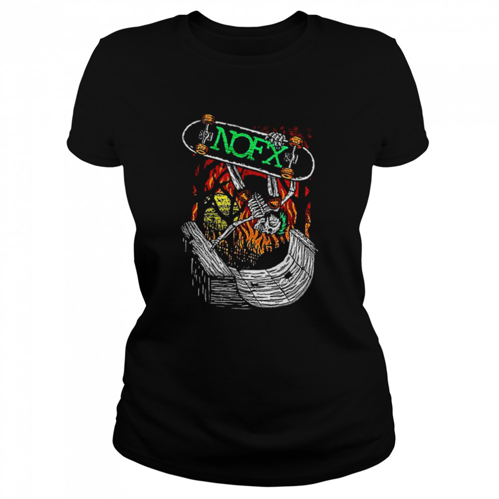 Skate Nofx Horror Design Music shirt Classic Women's T-shirt