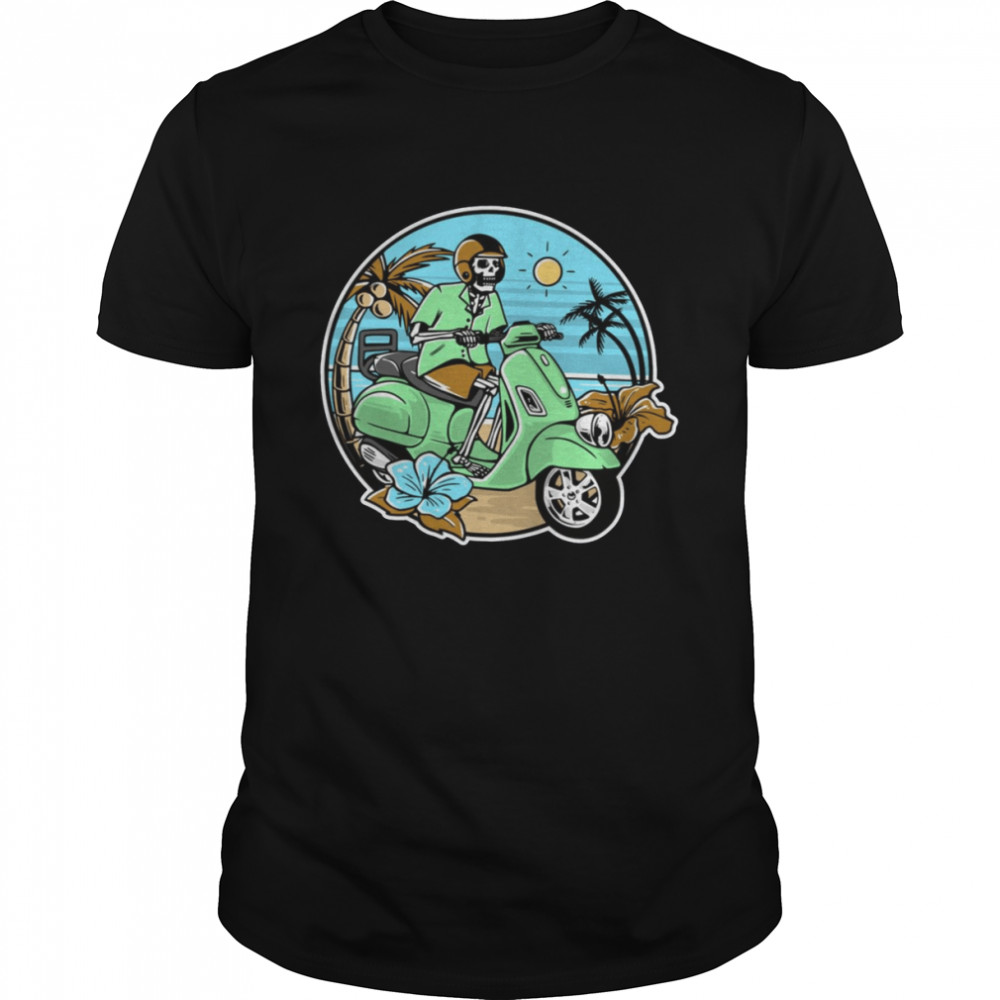 Skeleton Riding Bike I’m Coming Halloween shirt Classic Men's T-shirt
