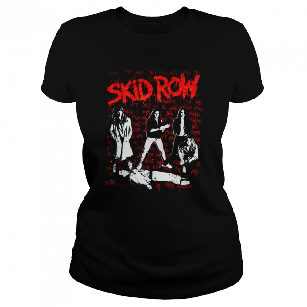 Skid Row 18 And Life Cool Rock shirt Classic Women's T-shirt