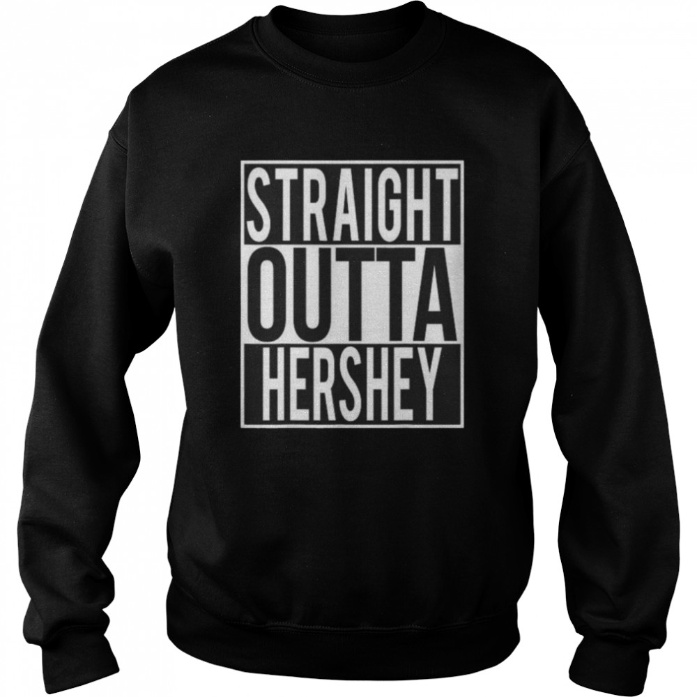 straight outta hershey pennsylvania usa unisex sweatshirt