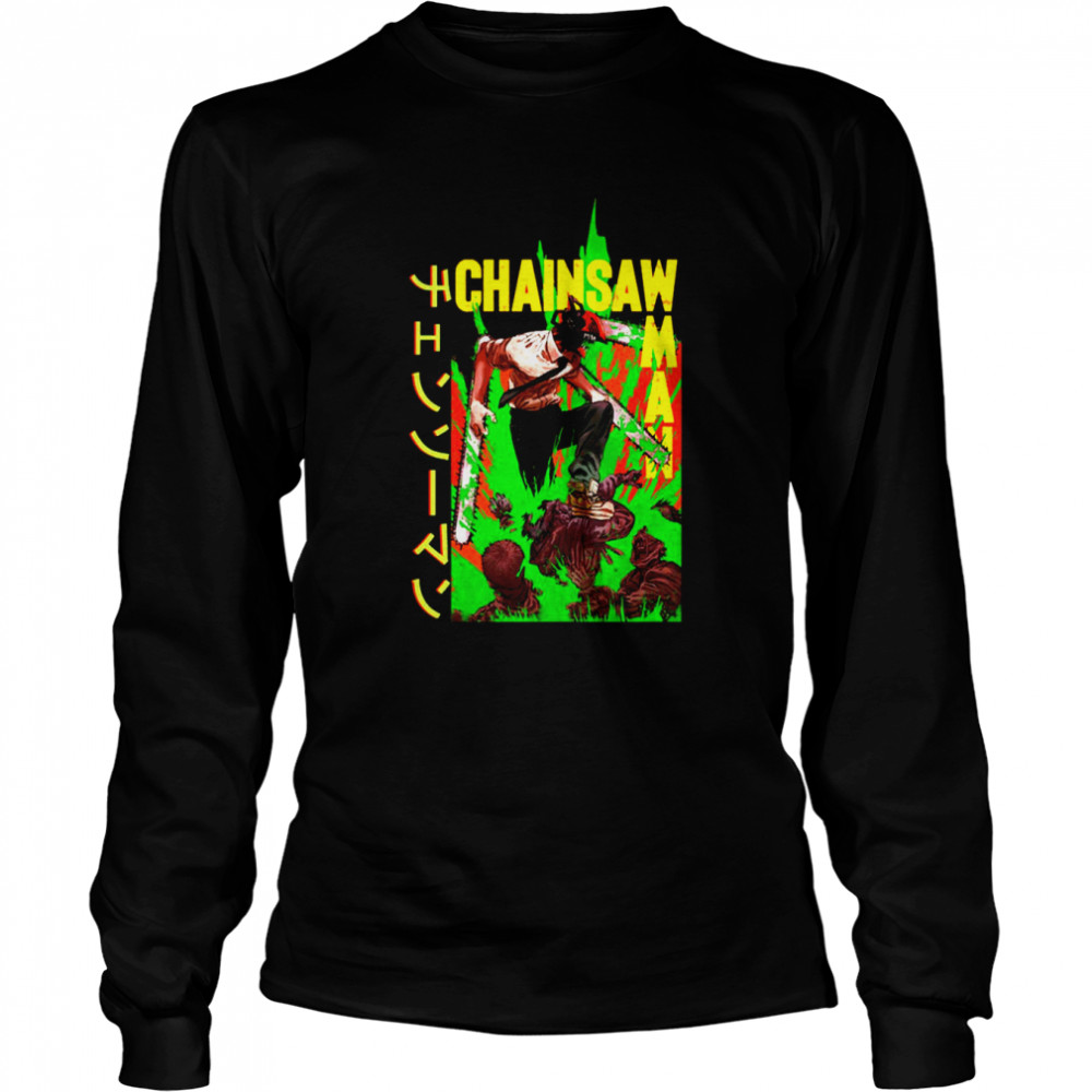 strong energy chainsaw man brutal shirt long sleeved t shirt