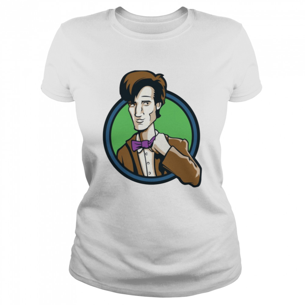 the 11th doctor time travelers series matt smith shirt classic womens t shirt