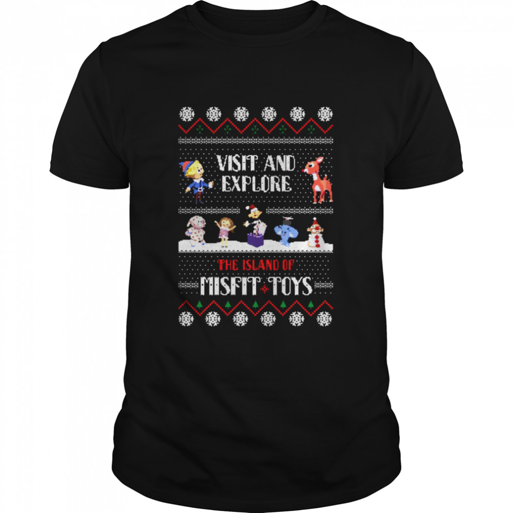 The Island Of Misfit Toys Rudolph Ugly Christmas Rudolph The Red-Nosed Reindeer shirt Classic Men's T-shirt
