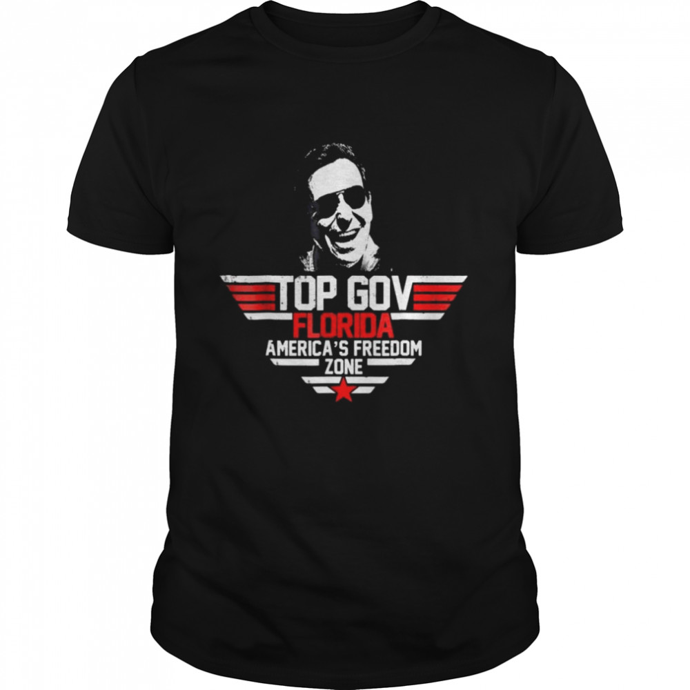 Top Gov Ron Desantis America’s Freedom Zone Top Gun  Classic Men's T-shirt