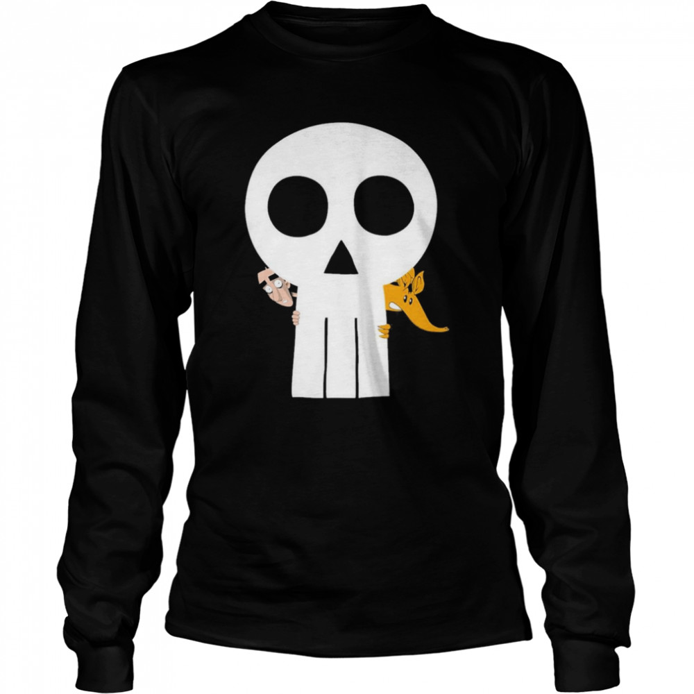 Zerocalcare Skull  Long Sleeved T-shirt