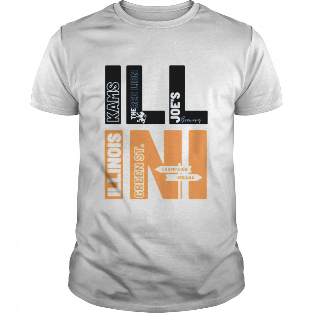Illinois green st kams the red lion shirt