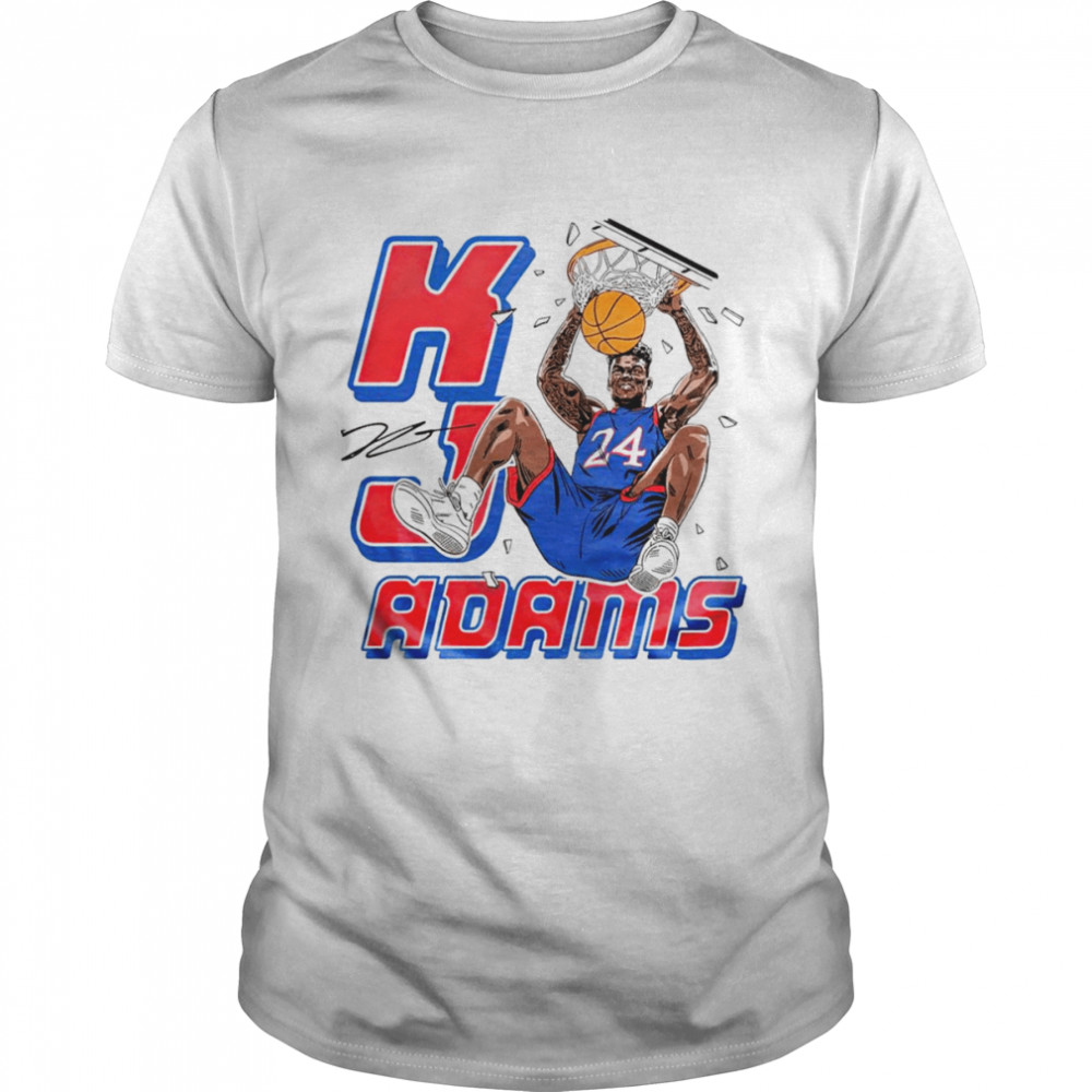 KJ Adams Kansas Jayhawks signature shirt