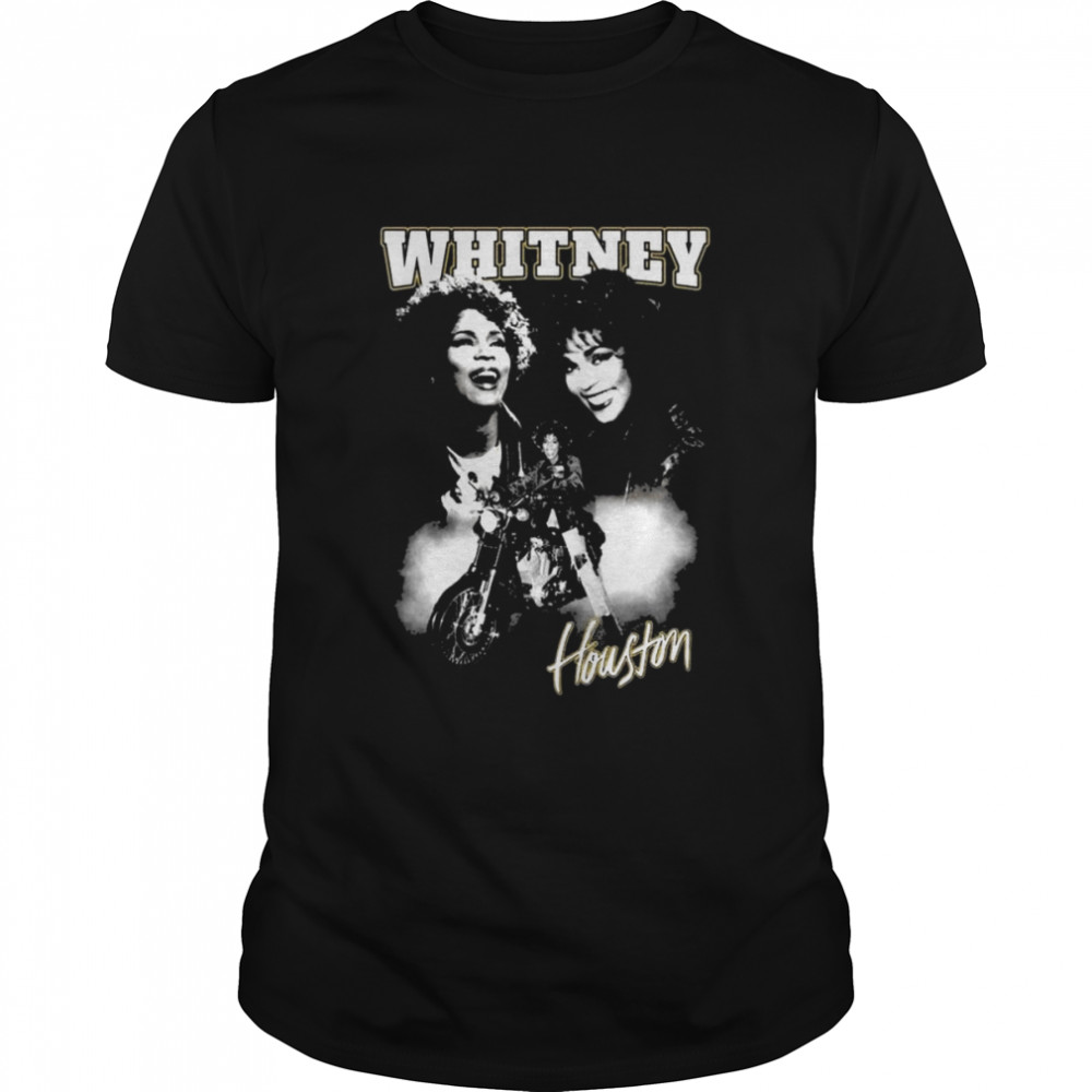 Whitney Houston Motorcycle Collage Women’s Muscle shirt Classic Men's T-shirt