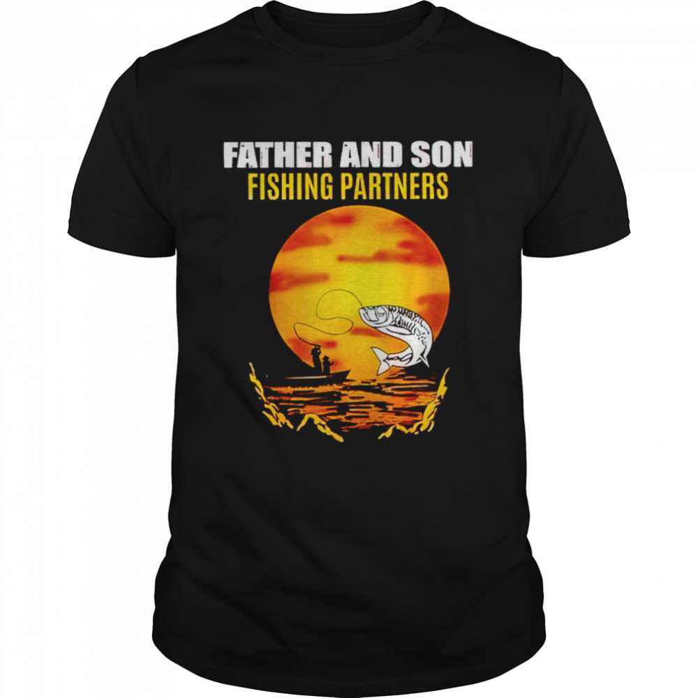 Father and son fishing partners shirt