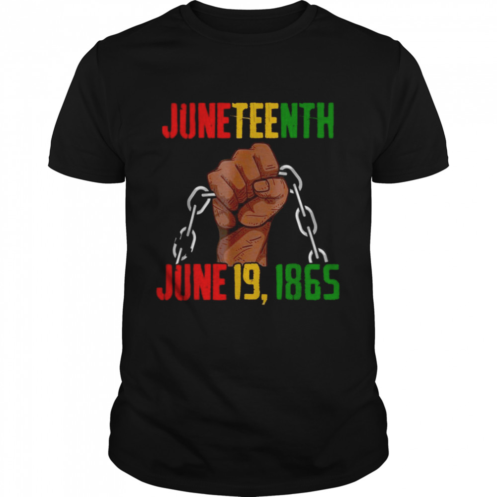 Juneteenth June 19th 1865 Juneteenth Black Freedom Day Flag shirt