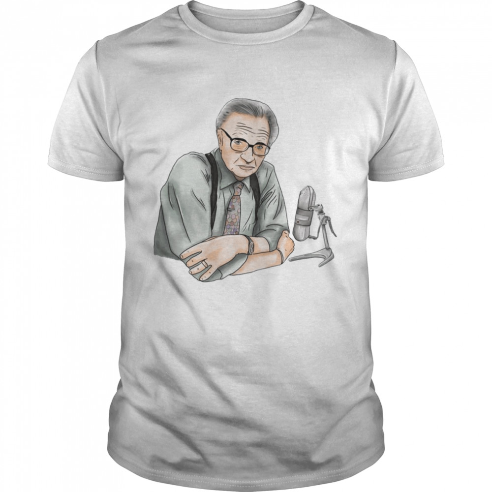 Larry King In Watercolour Rip shirt