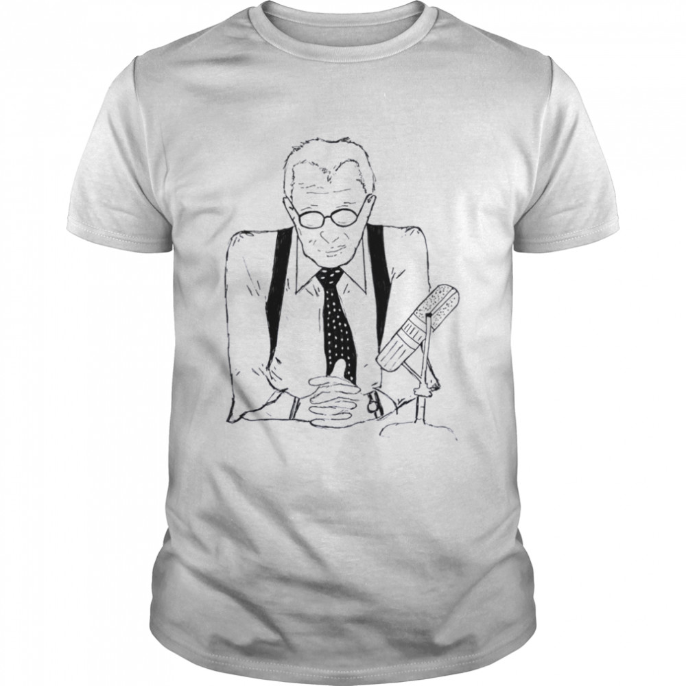 Larry King Line Drawing Tv Host shirt